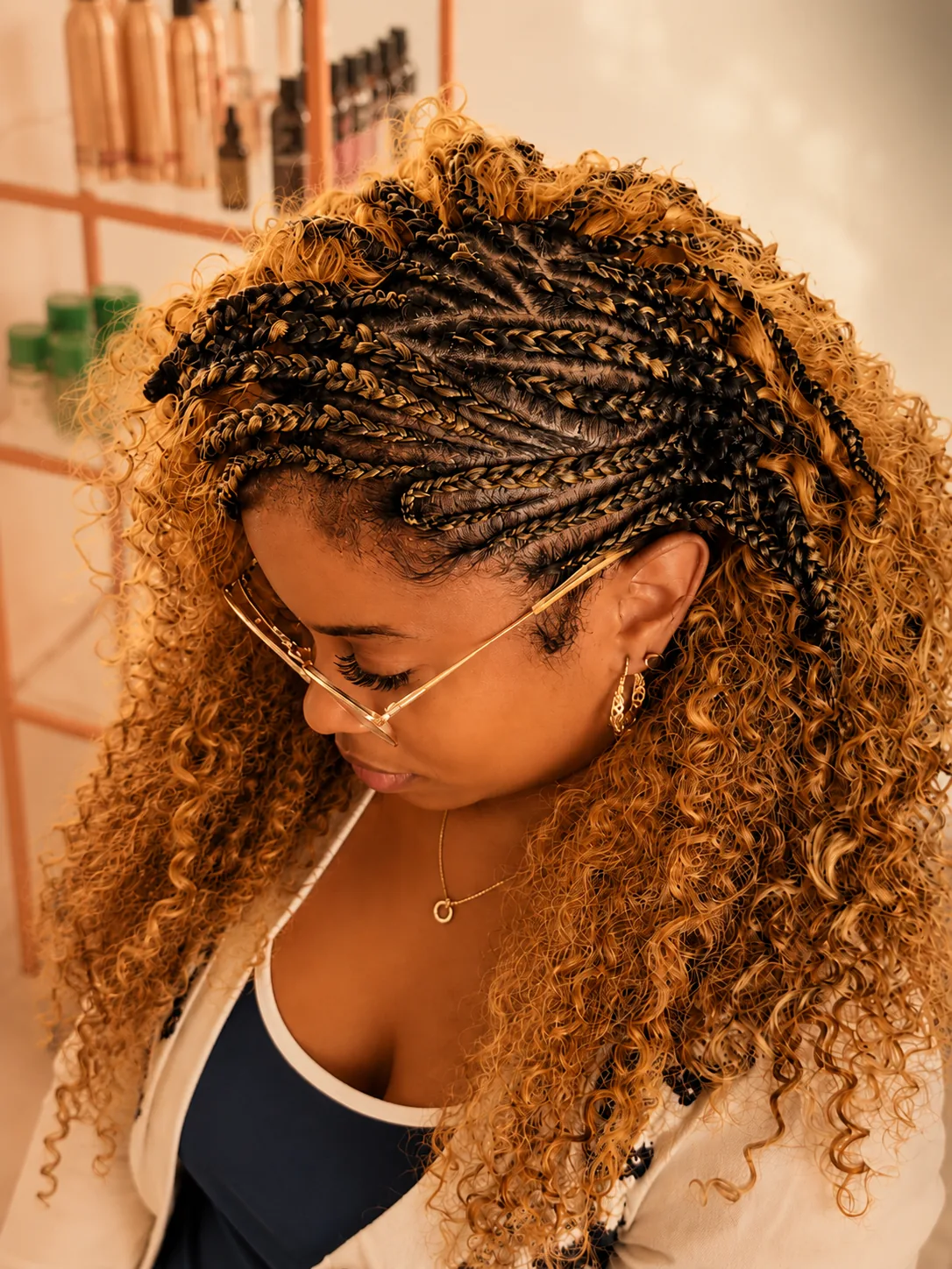 Avant la transformation coiffure