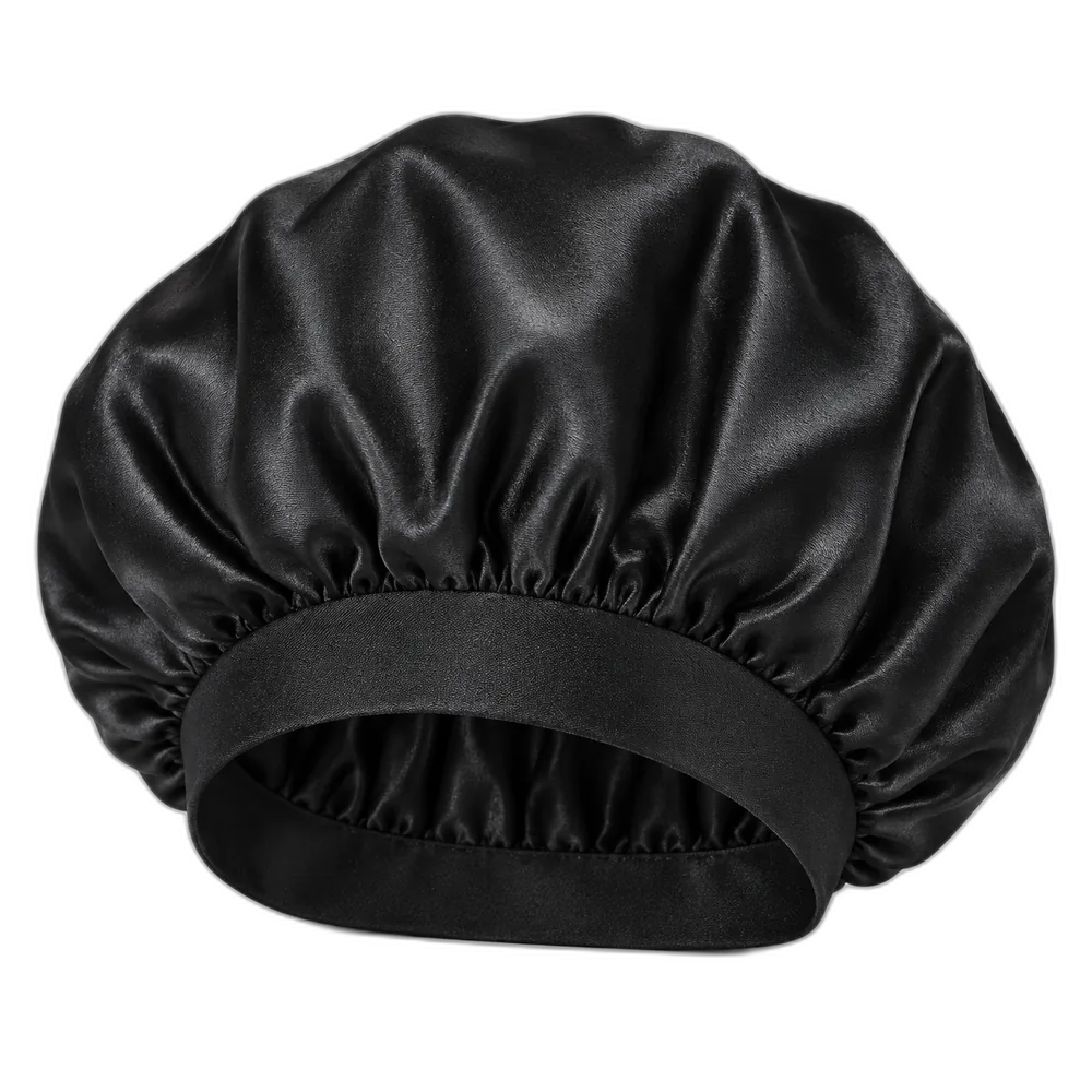 Bonnet satiné noir