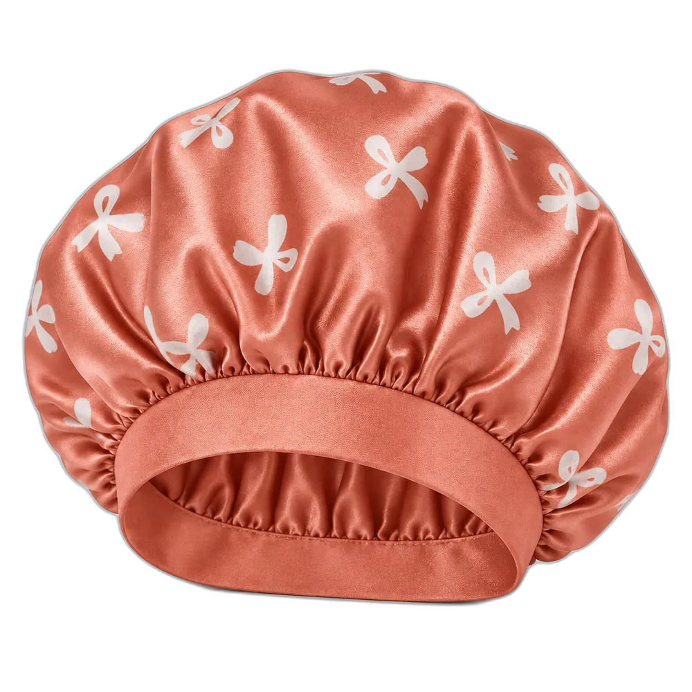 Bonnet satiné rose