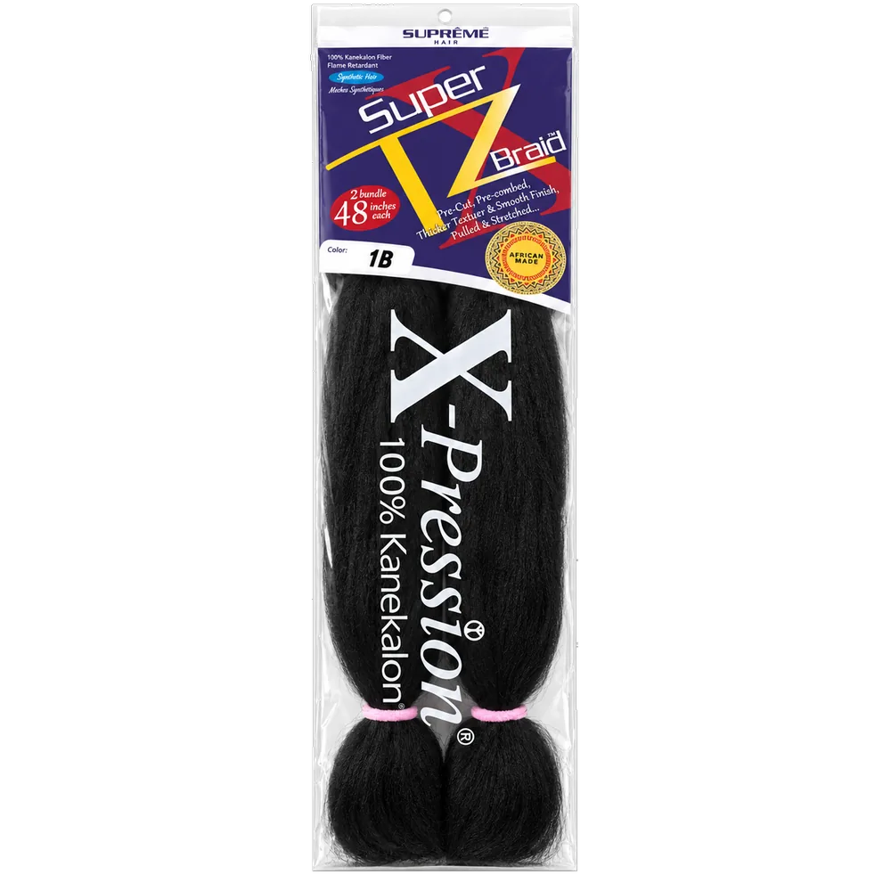 X-Pression Pre-Stretched — Noir intense