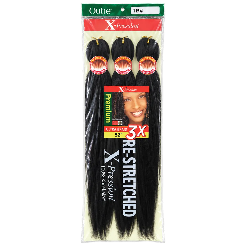 Outré 3X Pre-Stretched — Noir naturel