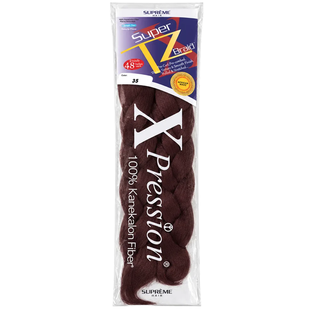X-Pression Pre-Stretched — Bourgogne foncé