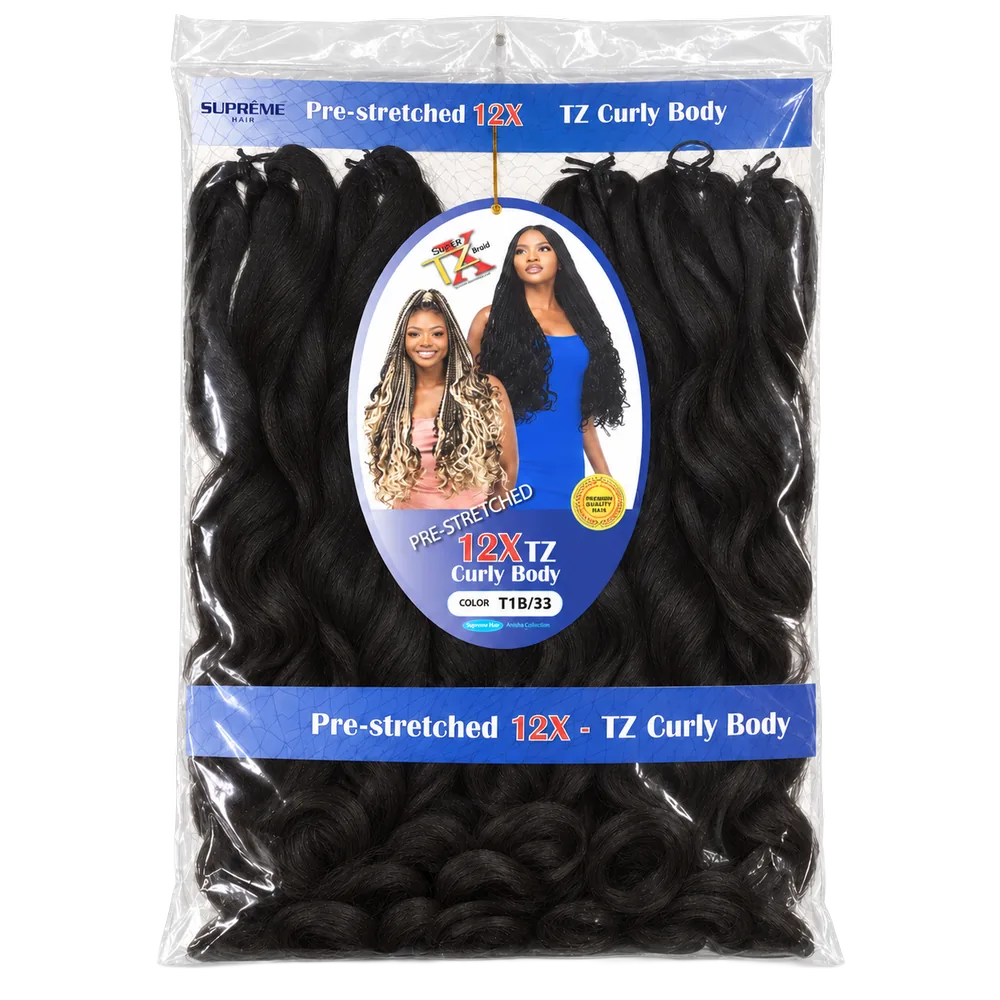 X-Pression EZ Curly Braid — Noir
